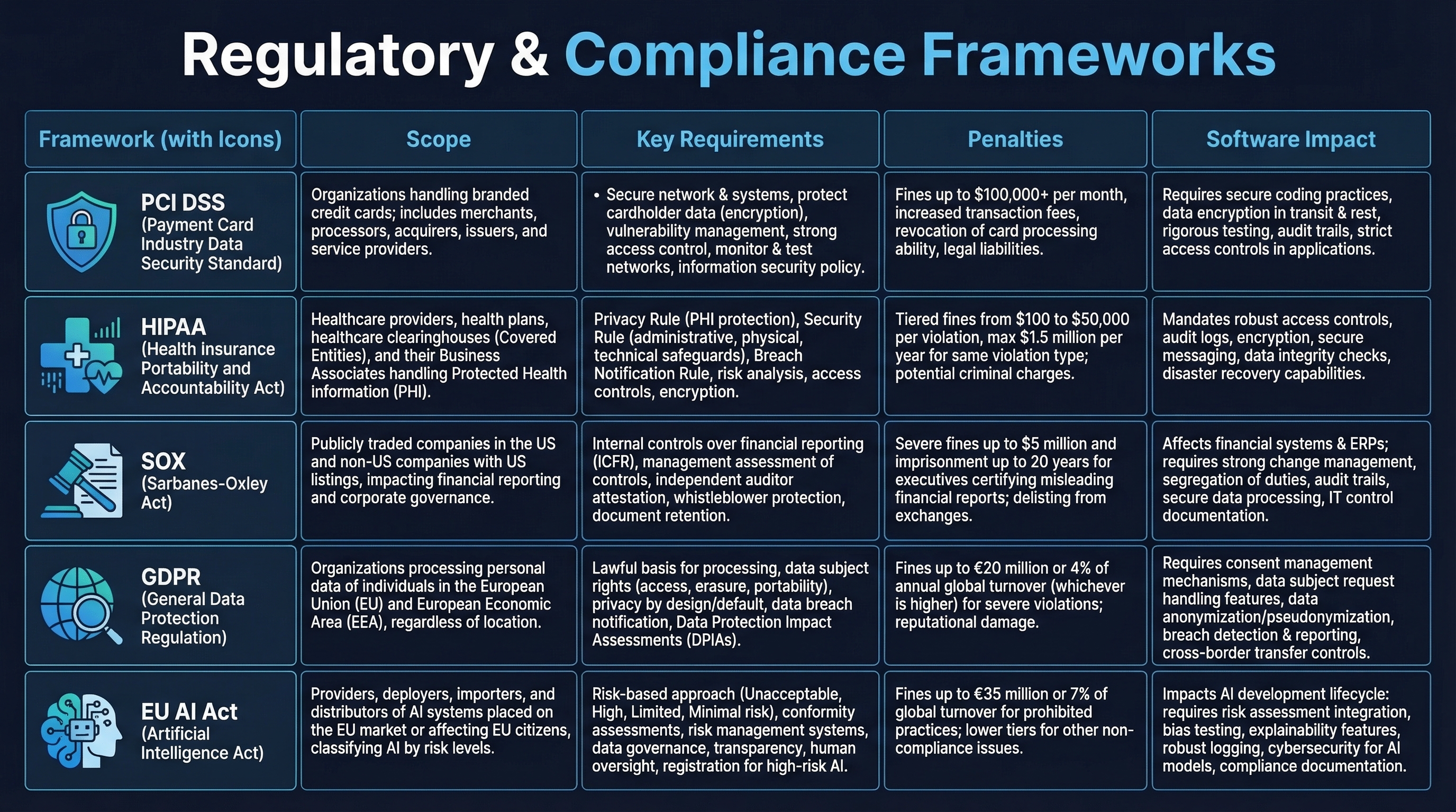 Regulatory Framework Comparison